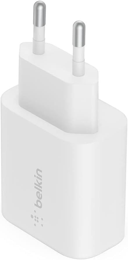 Belkin 25W USB-C PD PPS Şarj Adaptörü, Hızlı Şarj Özellikli - Beyaz