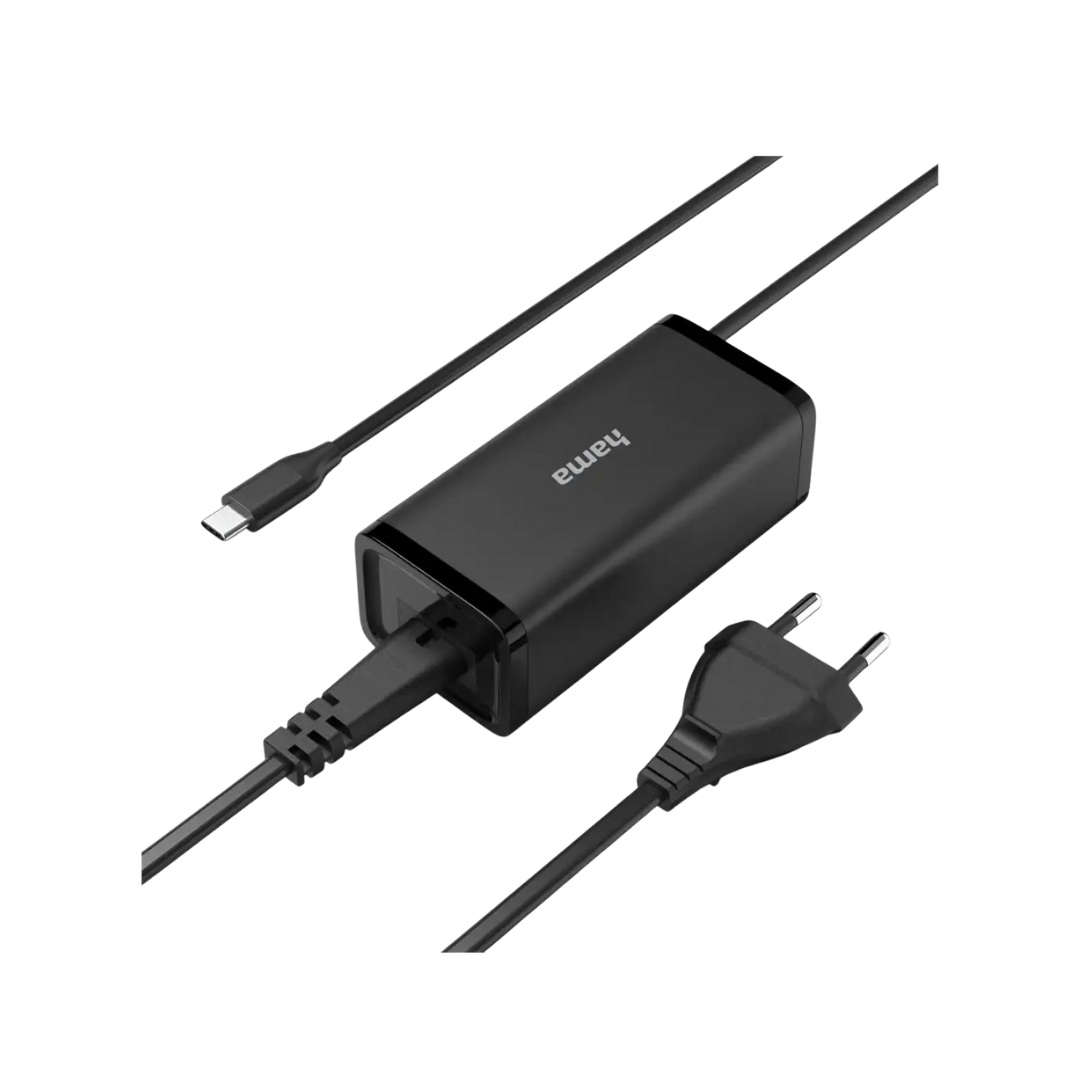 HAMA Universal USB-C Notebook Güç Adaptörü 5-20V/100W