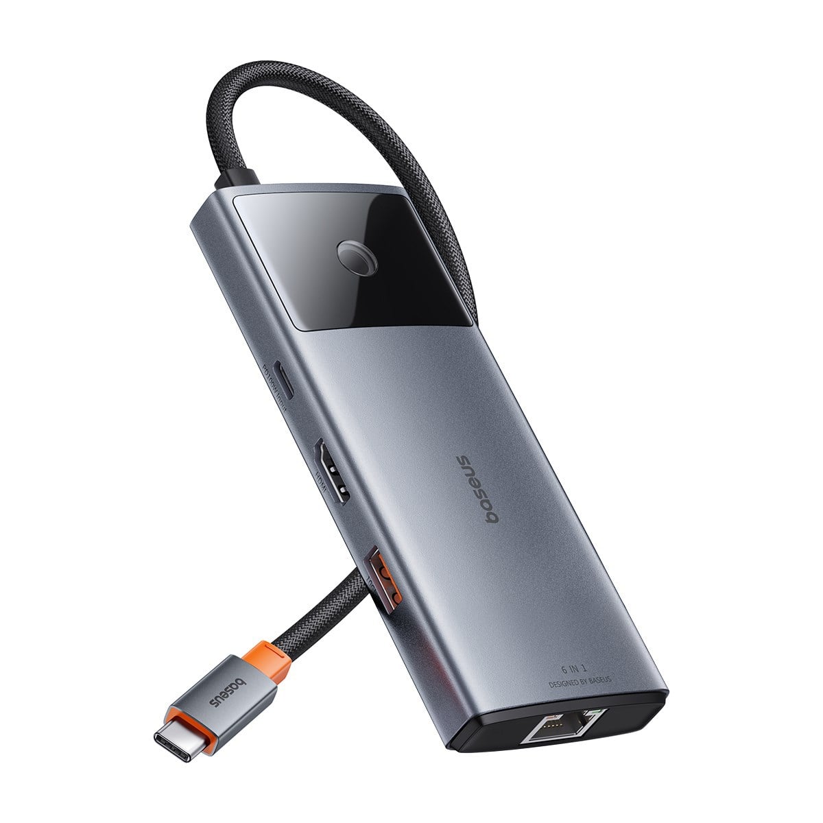 Baseus Metal Gleam II 6-in-1 USB HUB 4K@60Hz HDMI, 10Gbps USB-C, 100W