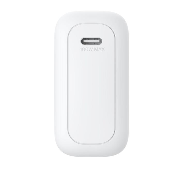 Belkin BoostCharge USB-C Fiş Tipi Şarj Cihazı 100 W, GaN Kompakt ve Katlanabilir MacBook ve İphone için Hızlı Şarj, 1,5 m USB-C Kablo dahil