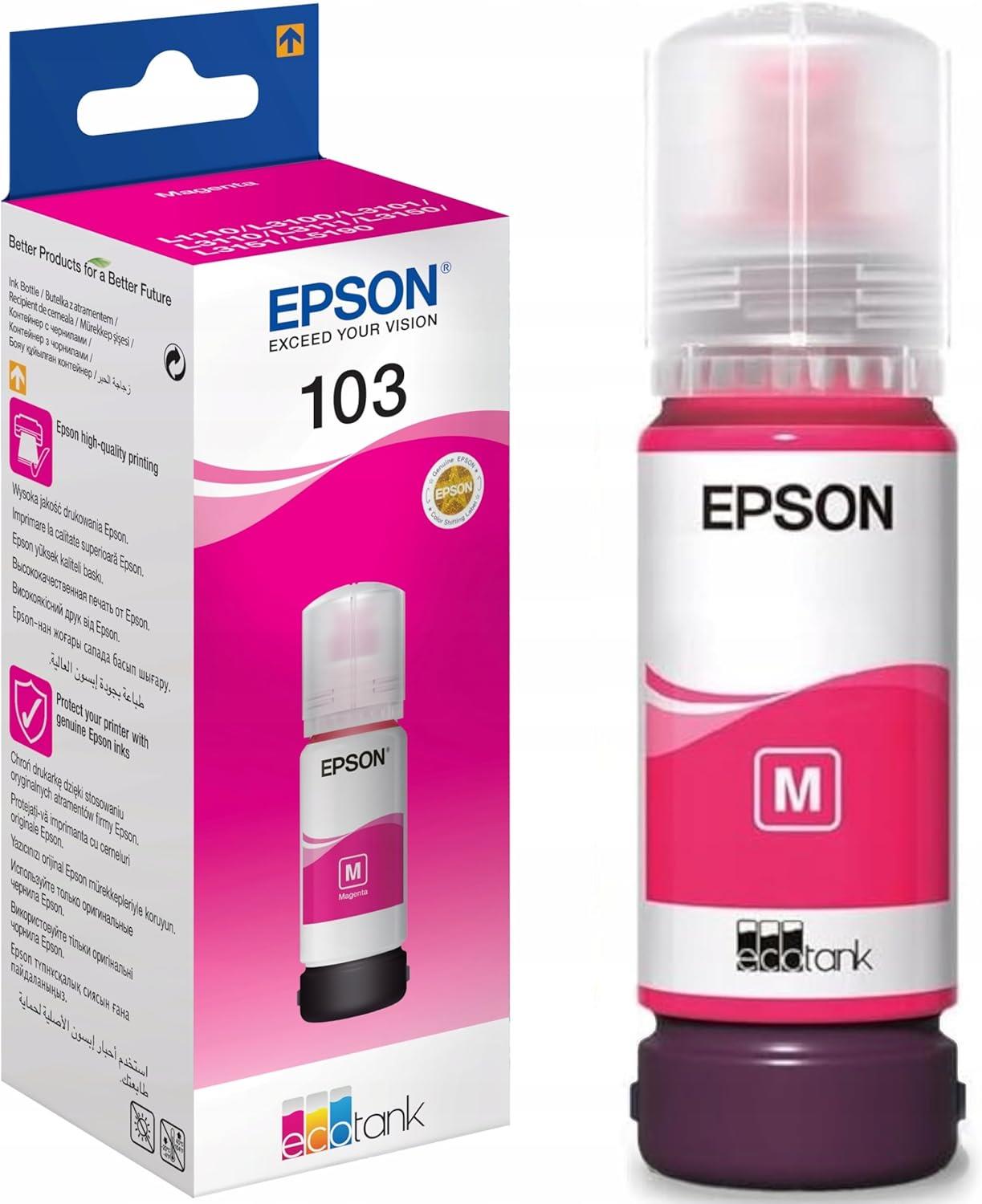 Epson 103 EcoTank Magenta Bottle (65ml) - C13T00S34A