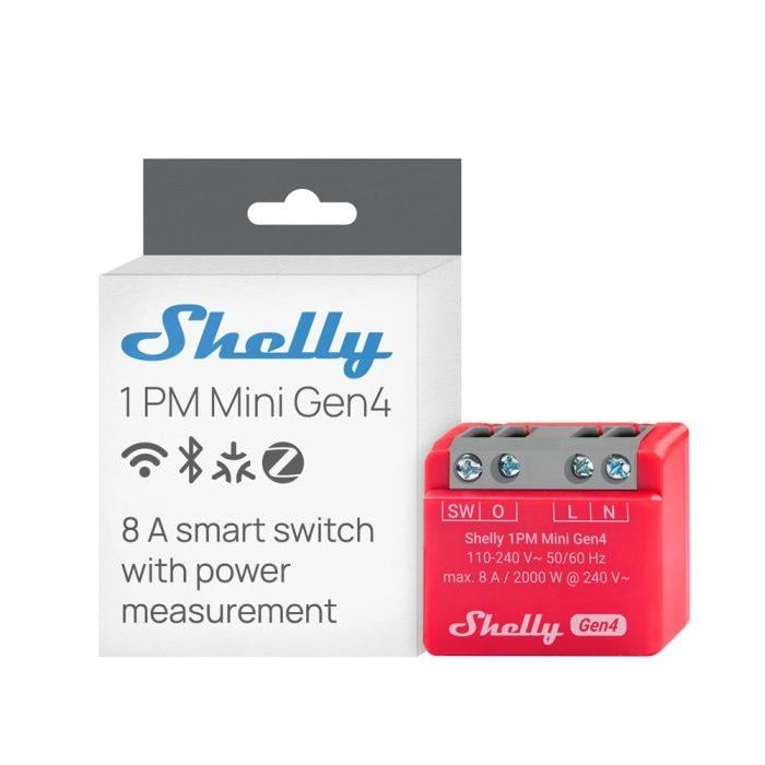 Shelly 1PM Mini Gen4 Enerji Ölçümlü Akıllı Röle