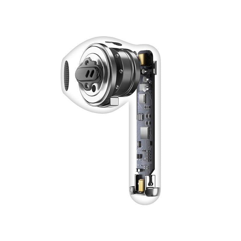 Baseus Bowie WX5 Gerçek Kablosuz Kulaklıklar - Kristal Netliğinde Görüşmeler için Yapay Zeka Gürültü Engelleme Özelliğine Sahip 4 ENC Mikrofon, 30 Saat Çalma Süresi, TWS Bluetooth 5.3 - Beyaz