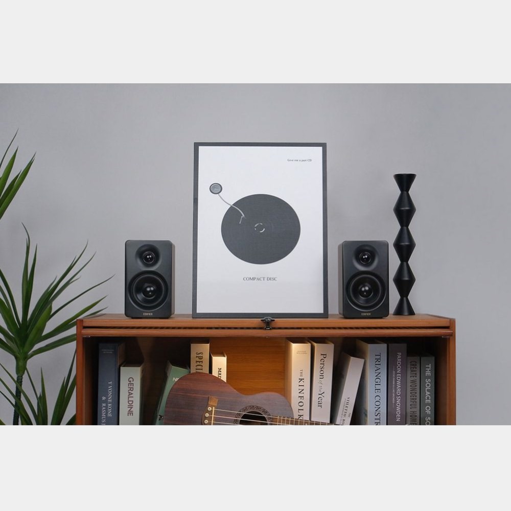 Edifier M60 66W RMS Bluetooth 5.3 USB-C/AUX Girişli Kompakt Masaüstü 2.0 Hoparlör – Hi-Res Audio, LDAC - Siyah