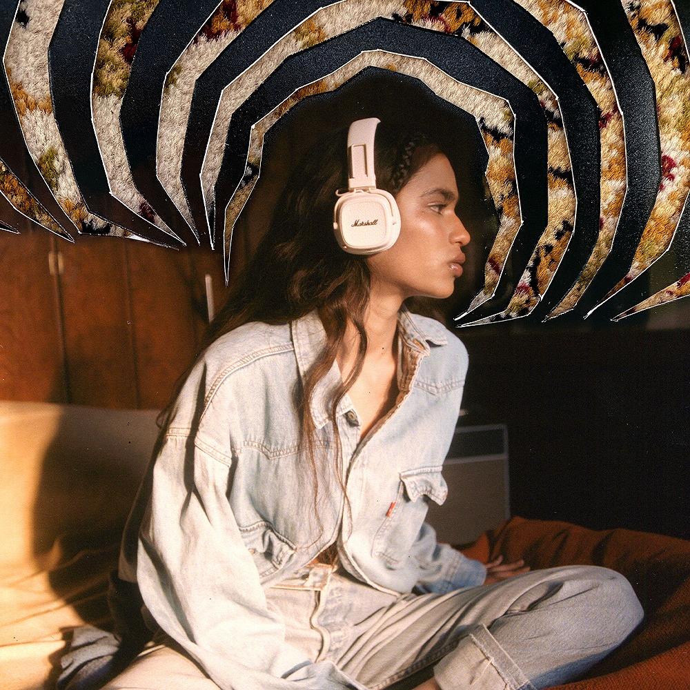 Marshall Major V Bluetooth Kulaküstü Kulaklık, Krem 