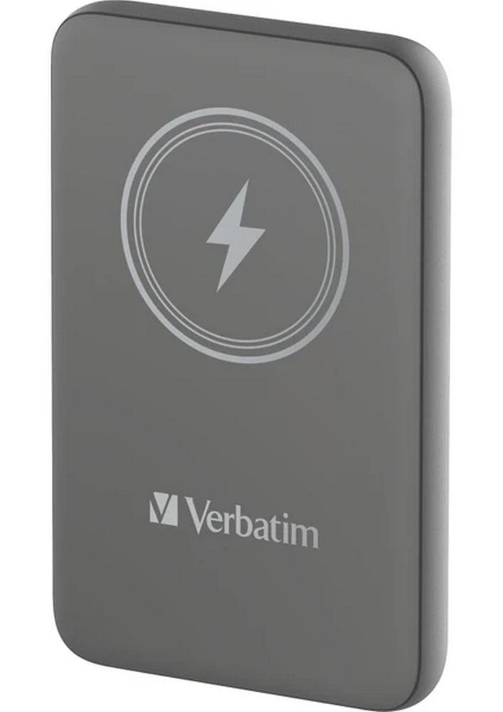 Verbatim MCP-10GY 10000MAh With USB-C 15W Magnetic Wireless Powerbank - Grey
