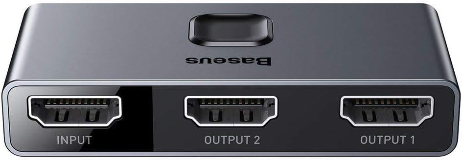 Baseus Matrix HDMI Switcher (2in1or 1in2) 4K 30Hz, Space Gray