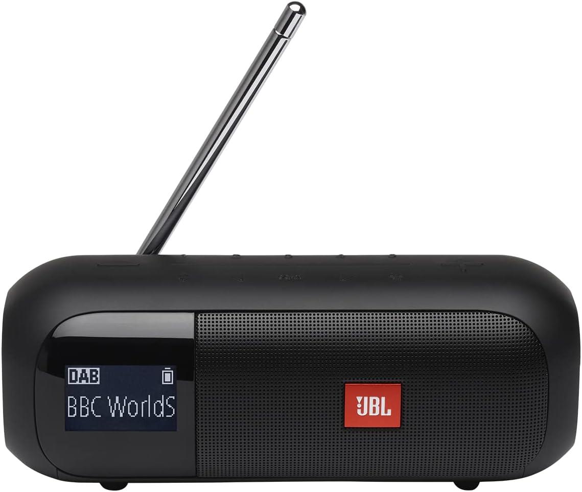 JBL Tuner2 Bluetooth Hoparlör, DAB-FM Radyo IPX7,Siyah