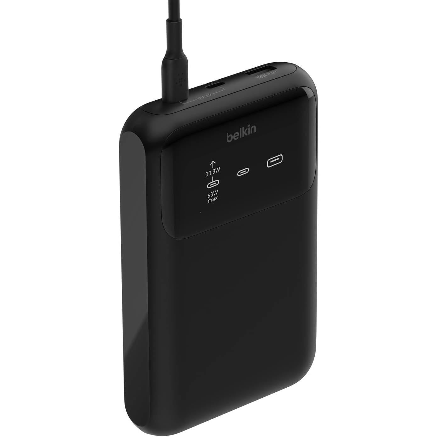 Belkin BoostCharge Pro 3 Portlu 20000 mAh 65W Hızlı Şarj Powerbank, Siyah
