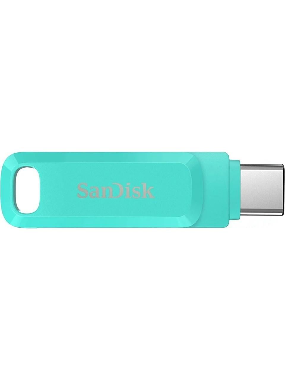 SanDisk Ultra Dual Drive Go USB Type CTM Flash Drive 256GB Tiffany Green