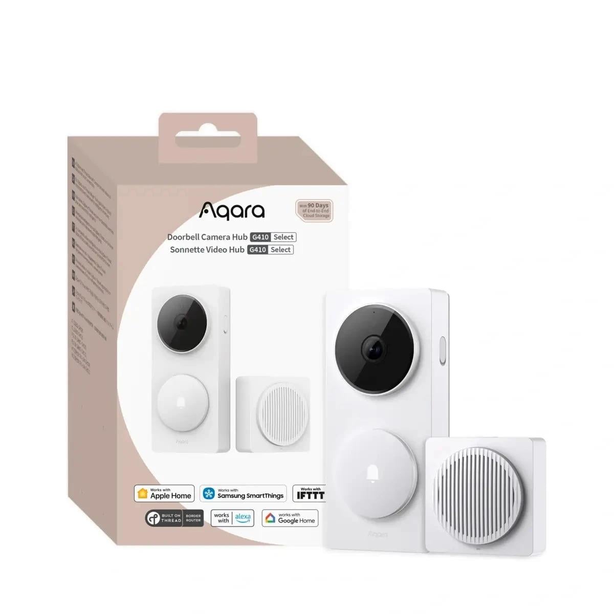 Aqara Akıllı Görüntülü Kapı Zili Hub G410 Beyaz CH-C09D-B (Apple Home Destekli)