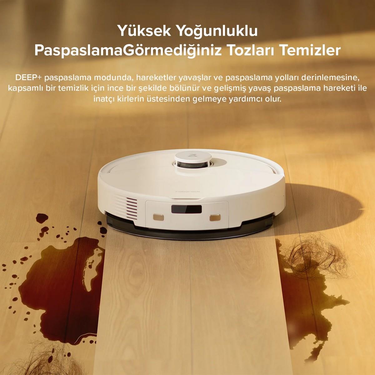 ROBOROCK Q8 Max Pro Akıllı Robot Süpürge - Beyaz