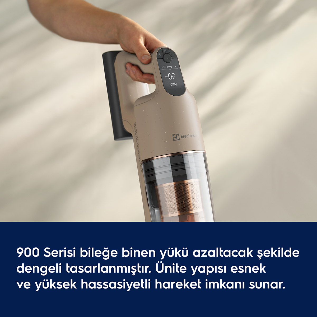 Electrolux Ultimate 900 EP91UB21ES Şarjlı Dikey Süpürge Fındık Beji