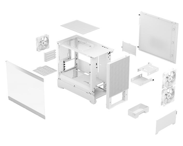 Fractal Design Pop Mini Air RGB Beyaz Temperli Cam Oyuncu Bilgisayar Kasası - FD-C-POR1M-01