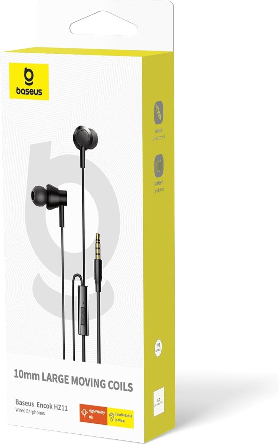 Baseus Encok HZ11 3.5mm Jack Kablolu Kulaklık - Siyah