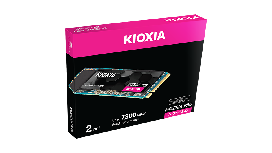 Kioxia PCIe M2 2TB Exceria Pro NVMe 3D 7300/6400