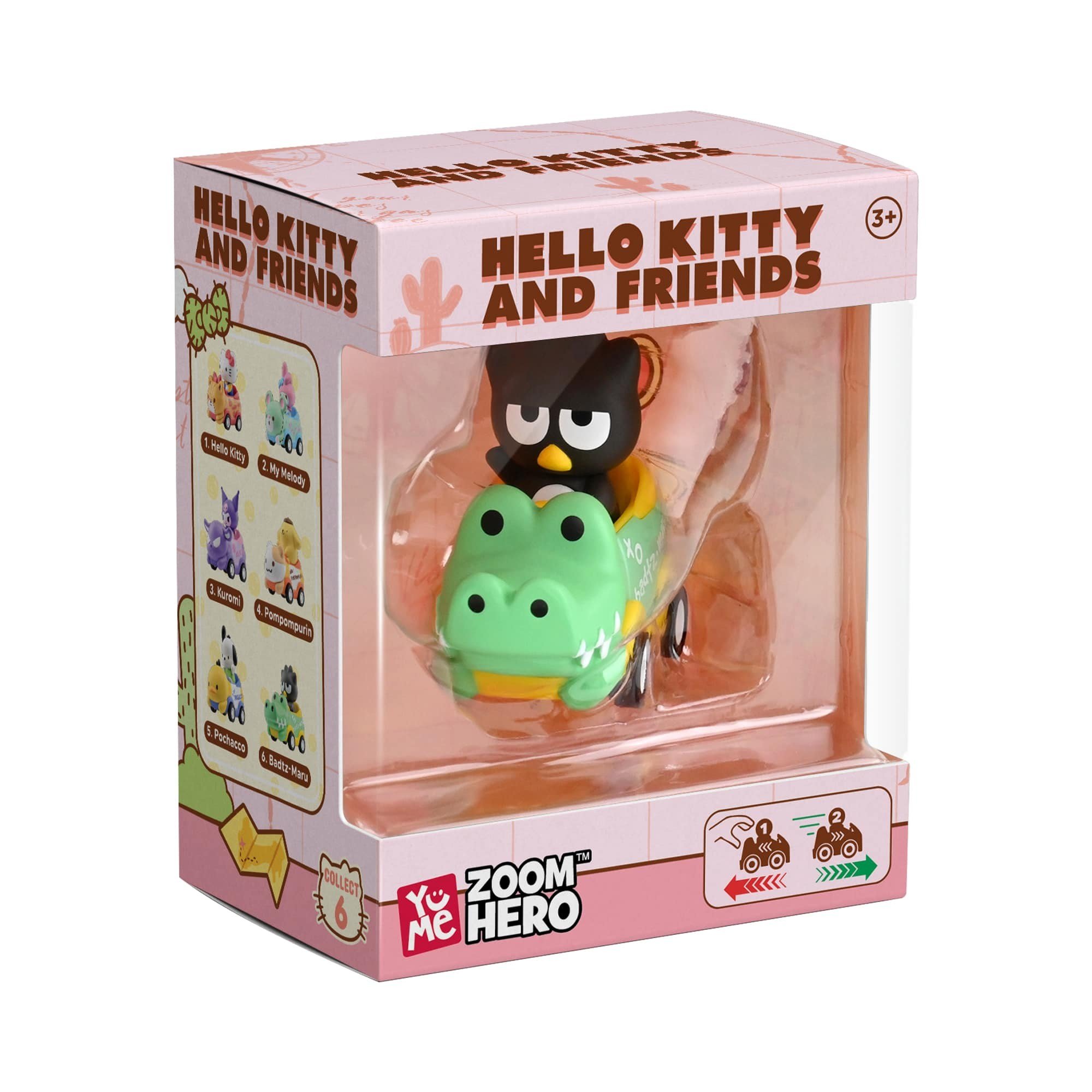 Yume Hello Kitty and Friends Zoom Hero Window Box Bad Badtz