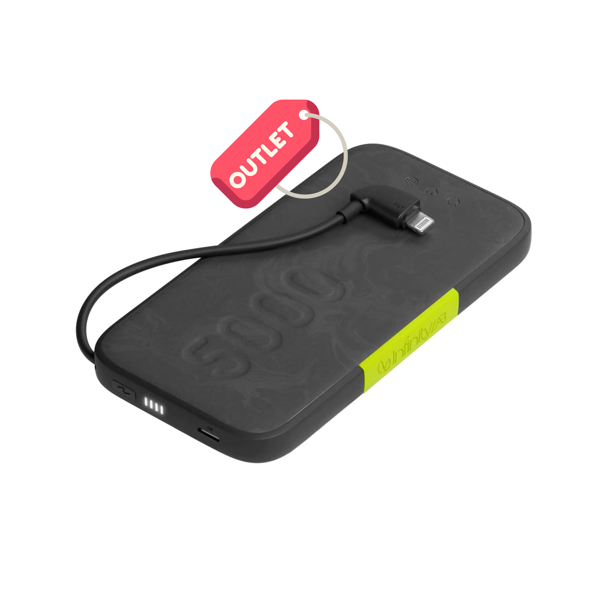 OUTLET Infinitylab by Harman - InstantGo Powerbank 5000 mAh, Lightning, Siyah