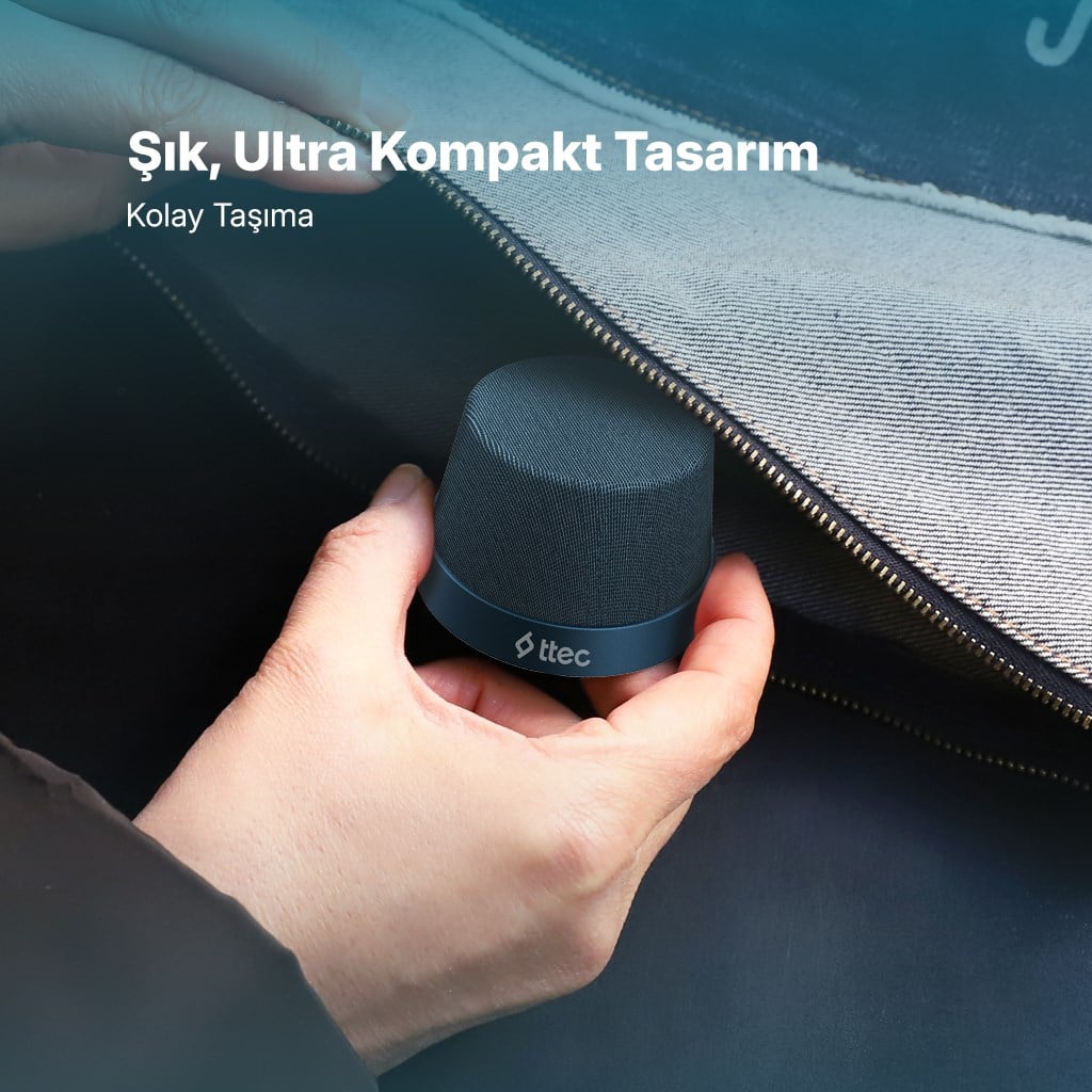 ttec Vox Mini M Magsafe Uyumlu 2'si 1 Arada Kablosuz Bluetooth Hoparlör, Pembe