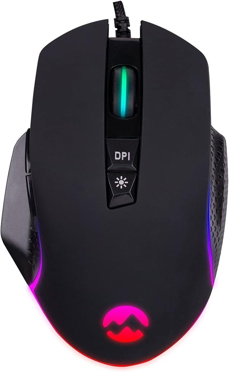 Everest RAGE-X2 Usb Siyah 800/1600/3200/4800/6400 dpi Gaming Oyuncu Mouse
