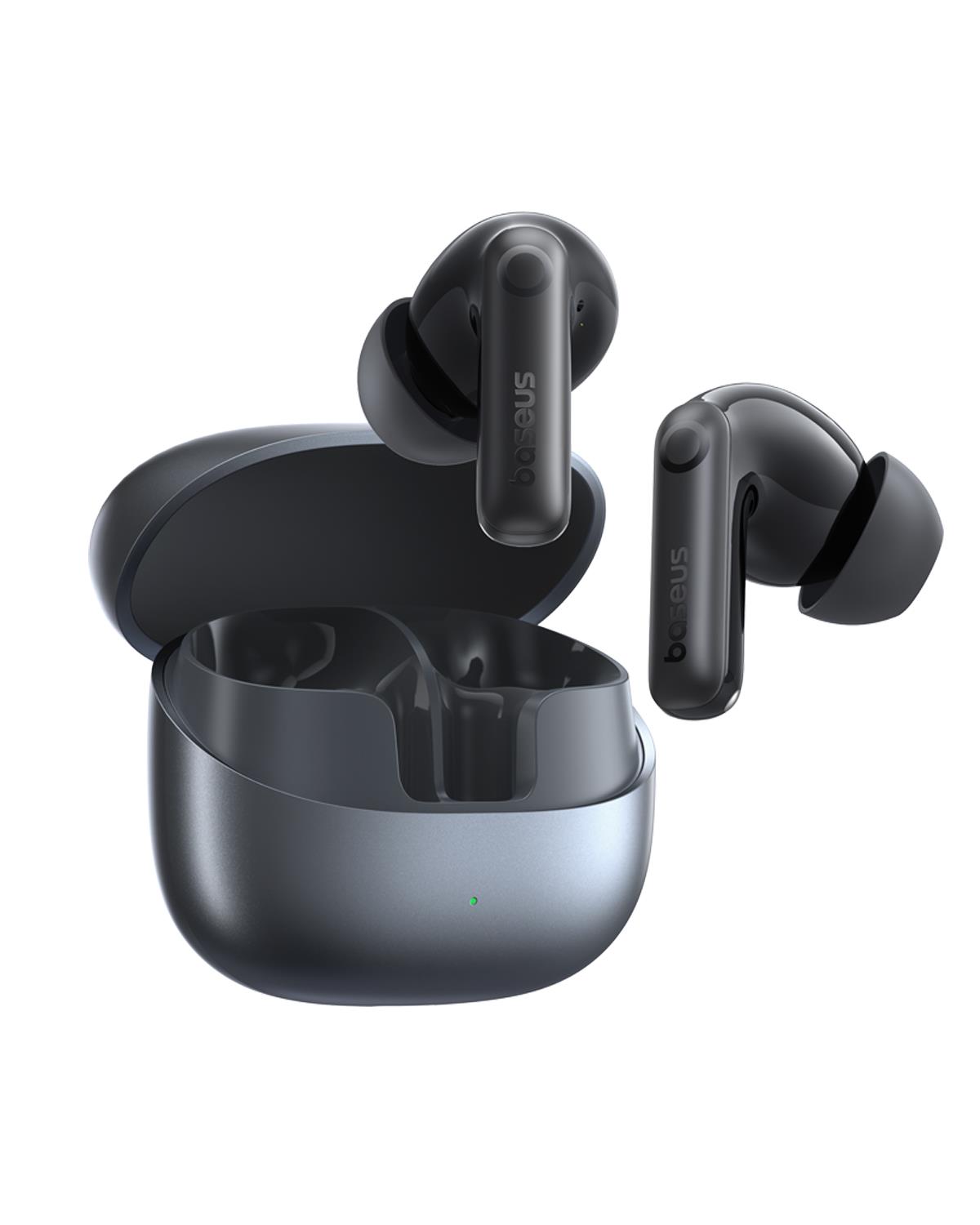 Baseus Bass BP1 Pro 50 dB Gürültü Engellemeli Kablosuz Kulaklık, 6 Mikrofonlu AI Net Arama, IP55, 55 Saat Oynatma Süresi, Bluetooth 6.0, Siyah