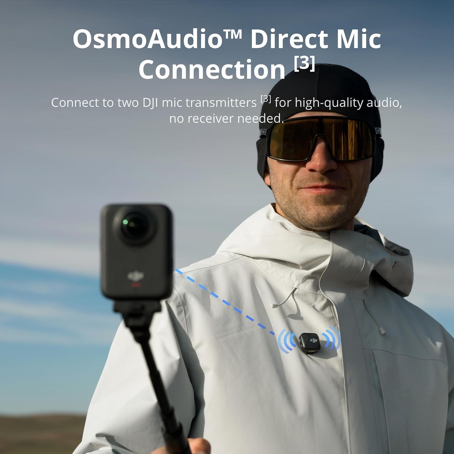 DJI Osmo 360 Adventure Combo - 1 İnç Sensörlü 360 Derece Kamera, Yerel 8K-360° Video, 120MP Panoramik Fotoğraflar, 100 Dakika 8K Kayıt, Seyahat ve Spor için Aksiyon ve Vlog Kamerası