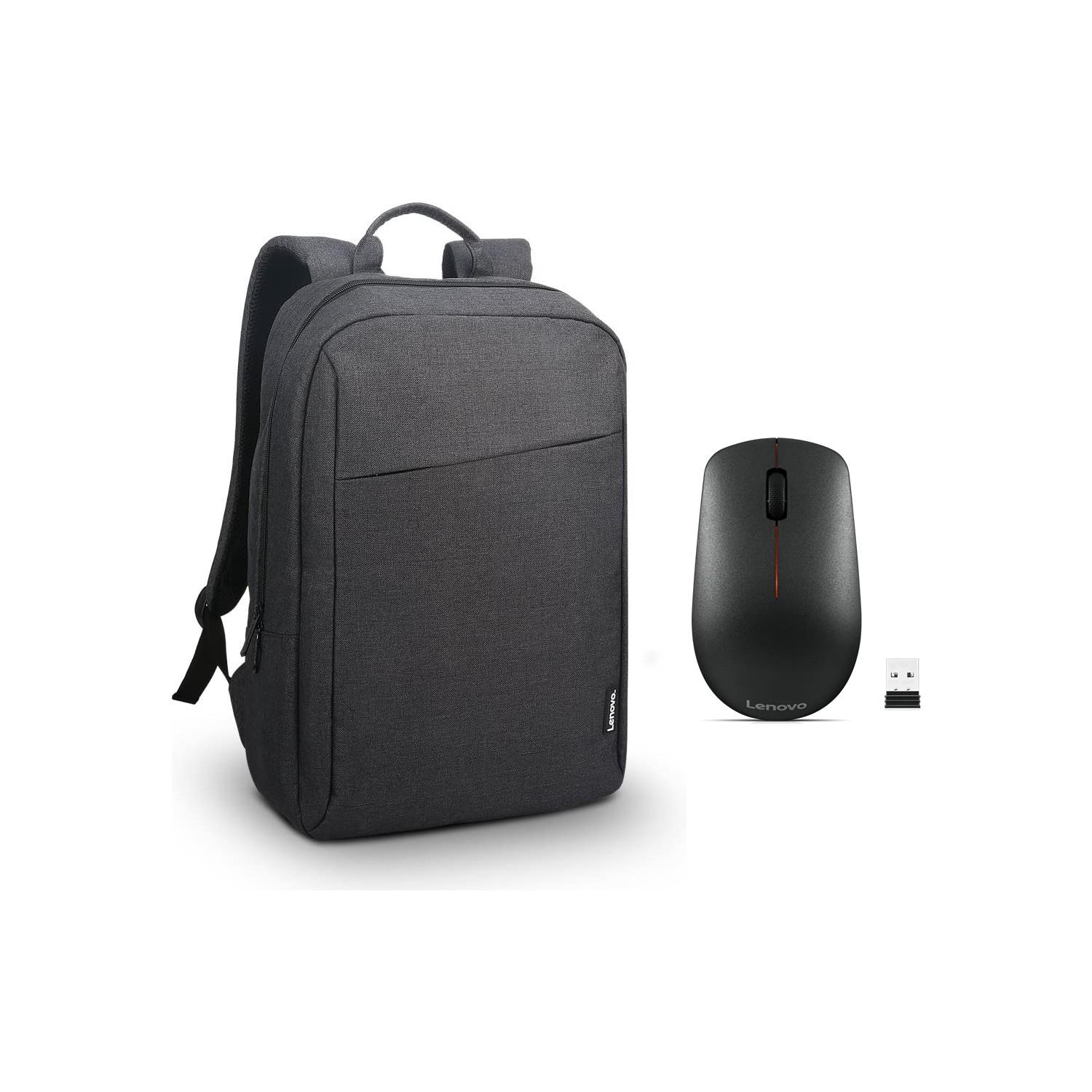 Lenovo 400 Kablosuz Mouse GY50R91293 + Lenovo GX40Q17225 15.6 Toploader B210 Notebook Sırt Çantası Siyah