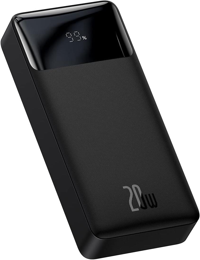 Baseus Bipow Overseas Edition Dijital Ekranlı 20W 20.000 mAh Powerbank - Siyah