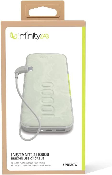 InfinityLab by Harman - InstantGo Powerbank 10000 mAh, USB-C, Beyaz