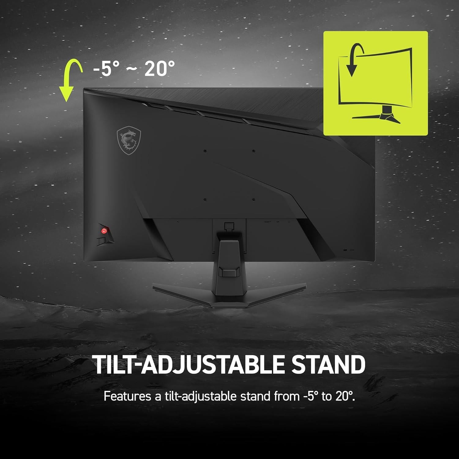 MSI 27 MAG 275CF X24 1920x1080 (FHD) 16:9 CURVE 1500R RAPID VA 240HZ 0.5MS (Min.) ADAPTIVE-SYNC GAMI
