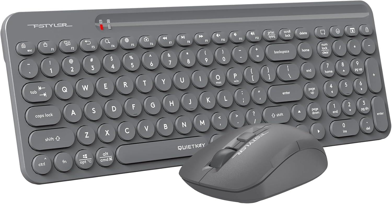 A4-Tech FG3300 Air2 Gri Silent Kablosuz Klavye Mouse Seti