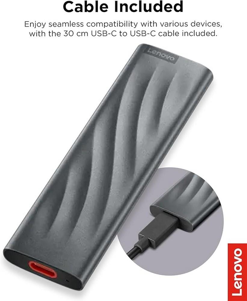 Lenovo PS8 4TB 1050MB/s-1000MB/s USB 3.2 Gen 2 Taşınabilir SSD GXB1M24162