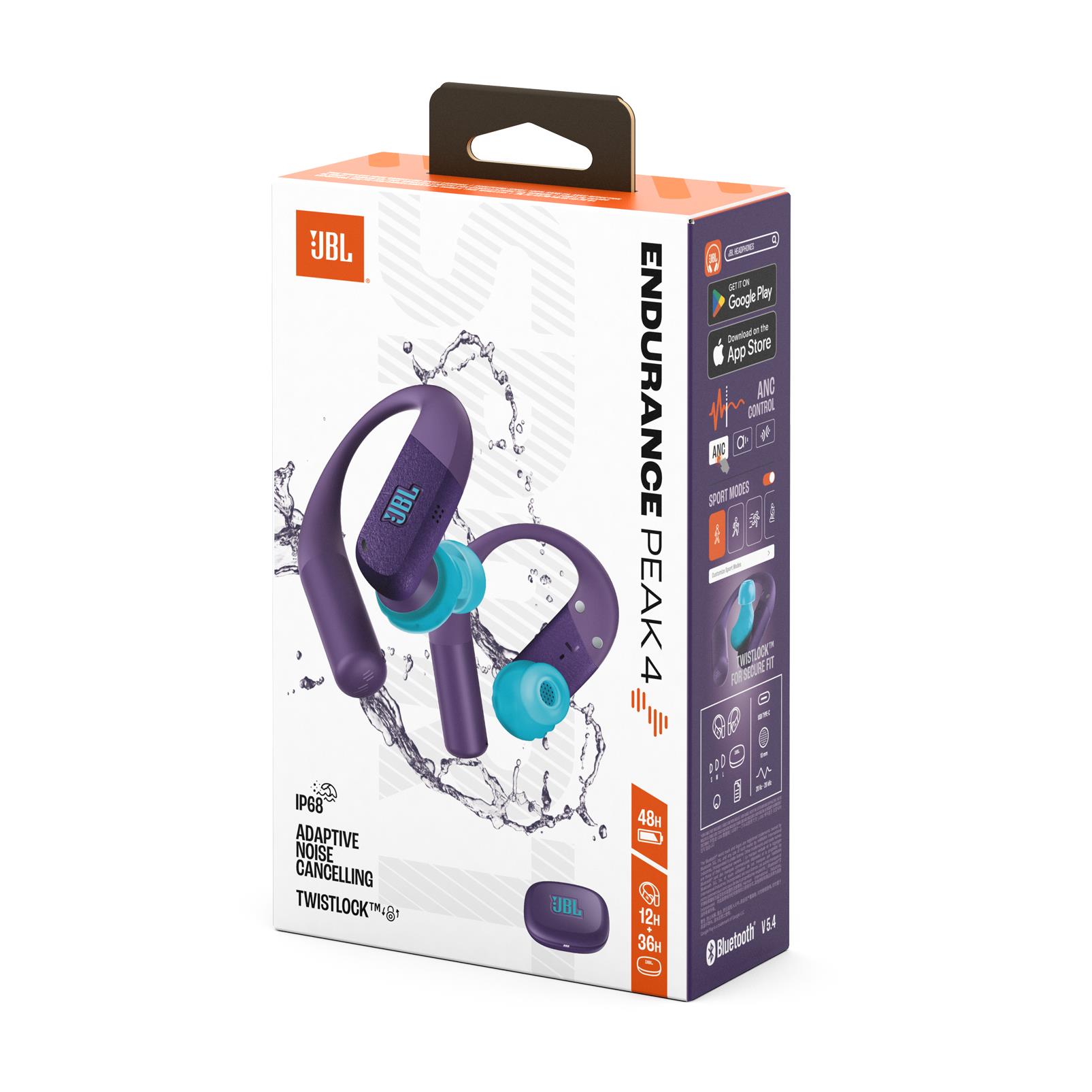 JBL Endurance PEAK4 True Wireless Kulaklık,Mor