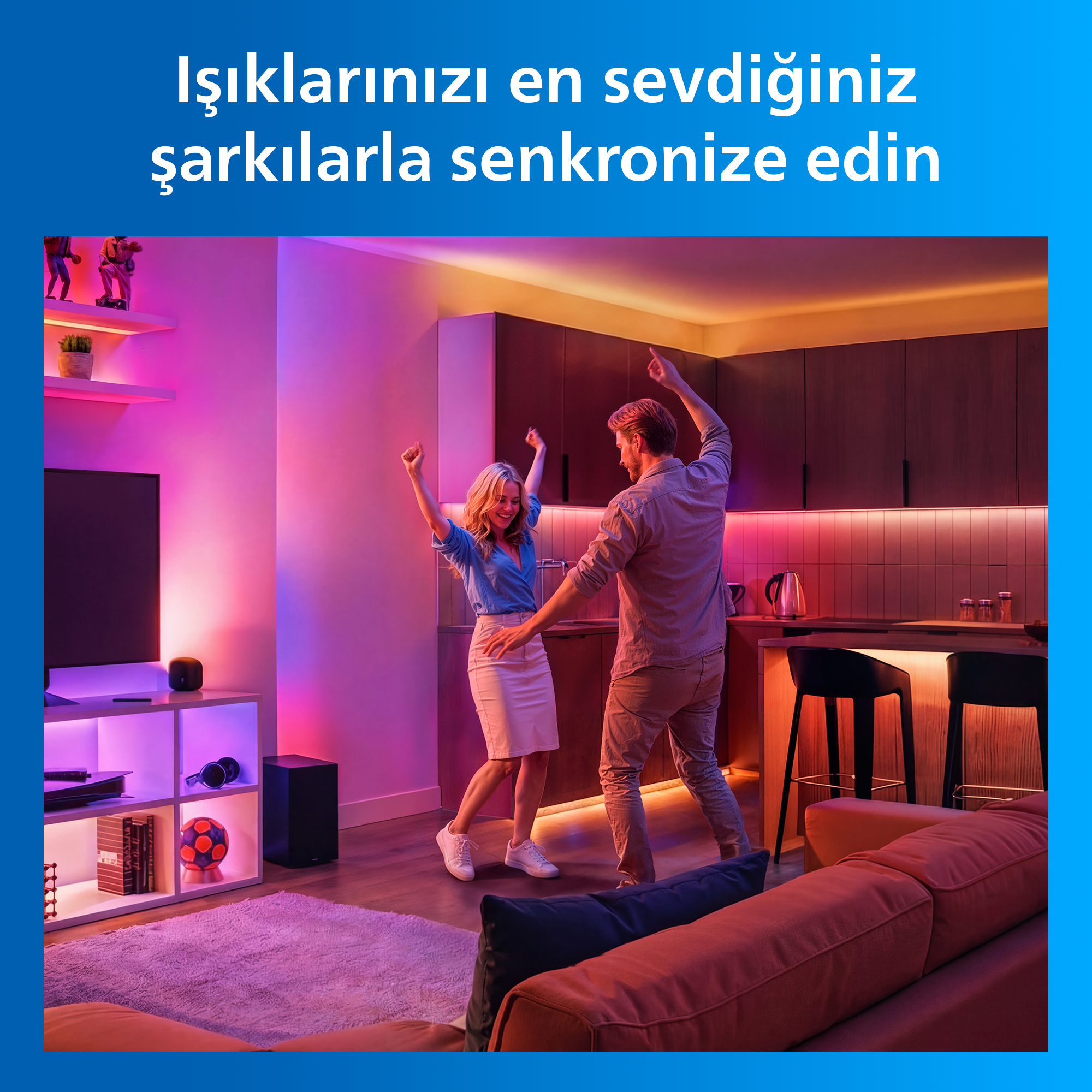 Philips Smart Lighting Squire Lite Akıllı Masa Lambası - Beyaz - Google Home, Alexa, HomeKit ve Matter uyumlu