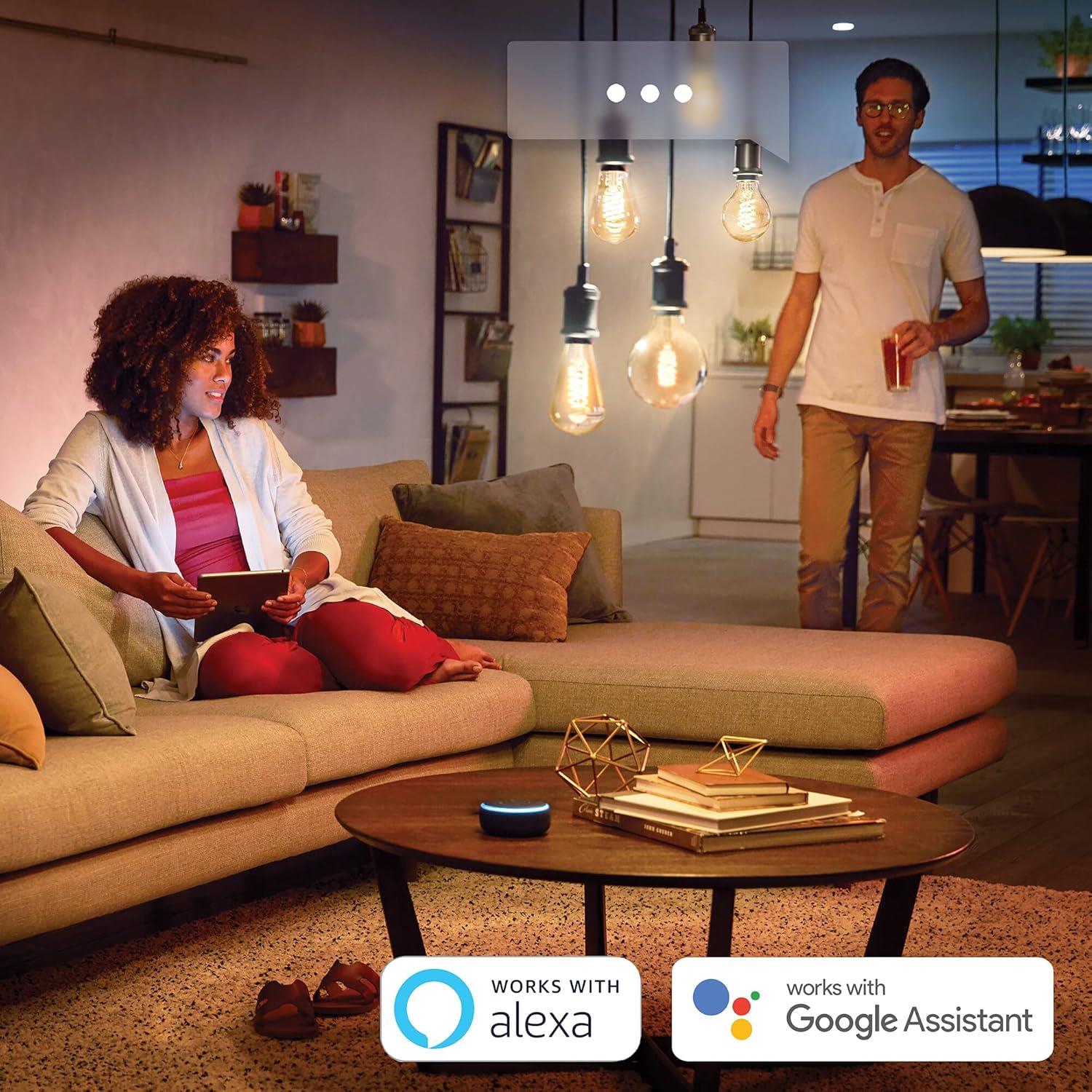 Philips Hue 7W Beyaz ve Sarı Ambians G125 glob E27 Akıllı Ampul