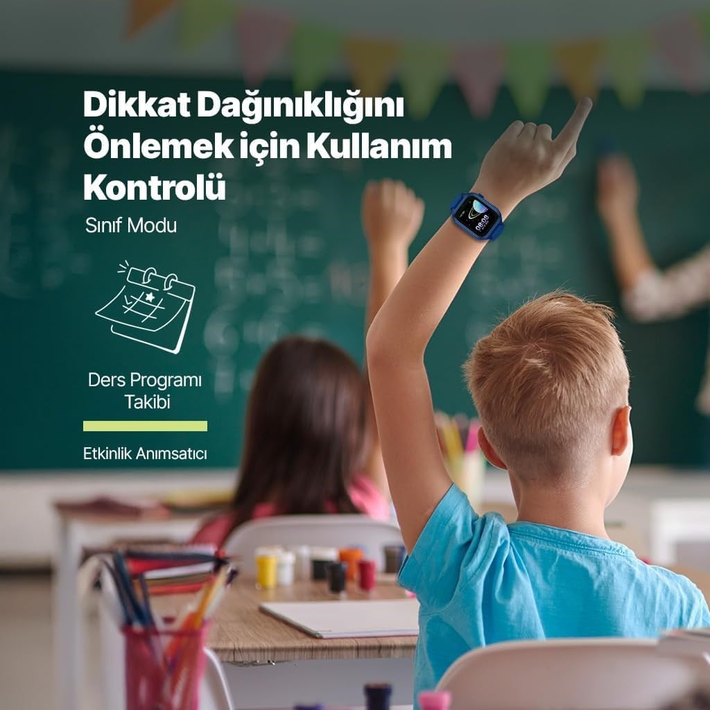 Ttec Kidi GPS 4G Sim Kartlı Akıllı Çocuk Saati Okyanus Laciverti 2KSW02