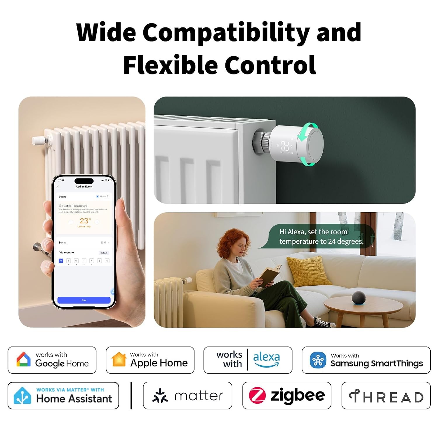 Aqara Akıllı Radyatör Termostatı W600 WT-A03D (Apple Home Destekli)