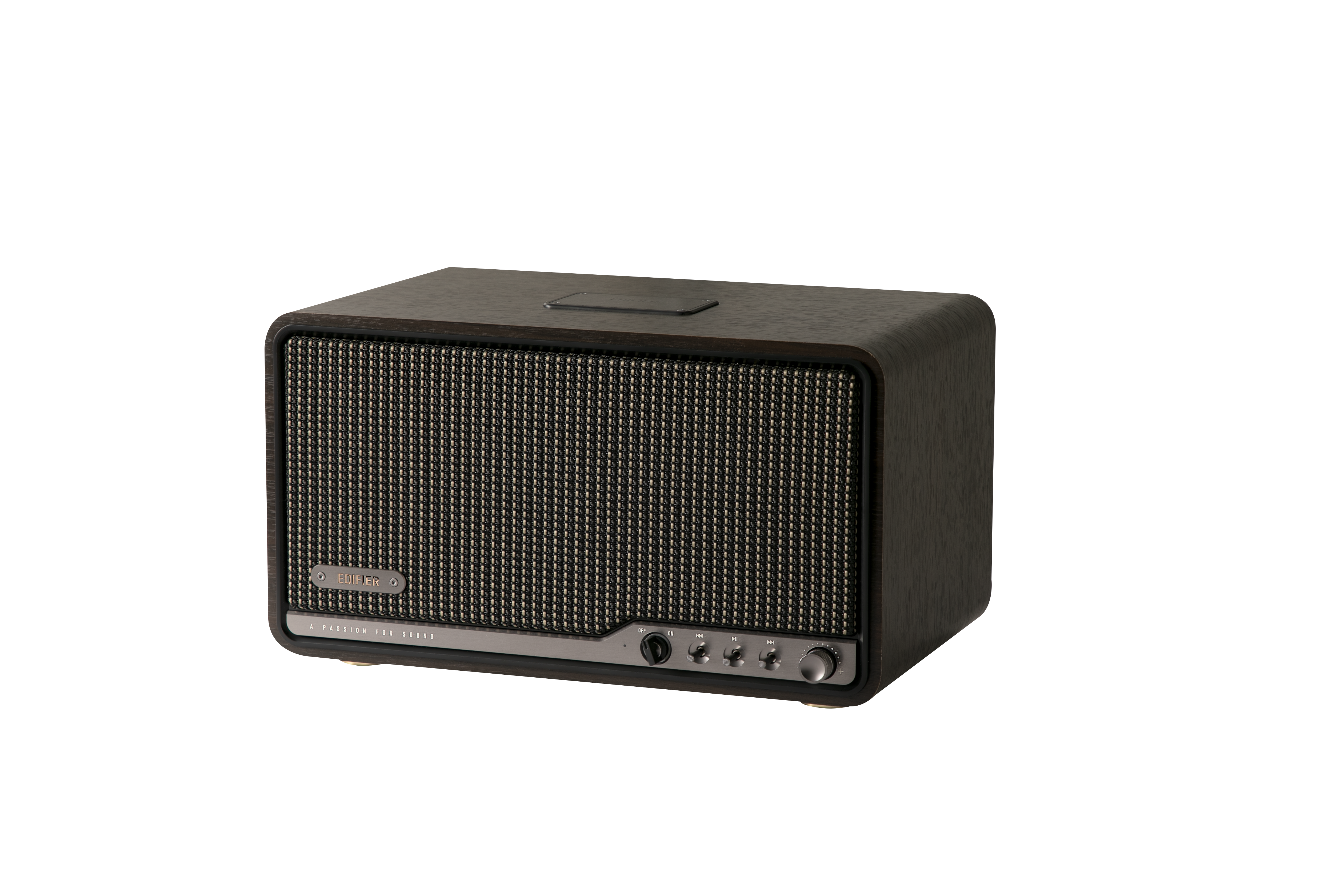 Edifier S300 80W RMS Bluetooth 5.4 Wi-Fi AirPlay Destekli Kablosuz Masaüstü Hoparlör – Hi-Res Audio, LDAC, USB-C/AUX - Siyah Ceviz