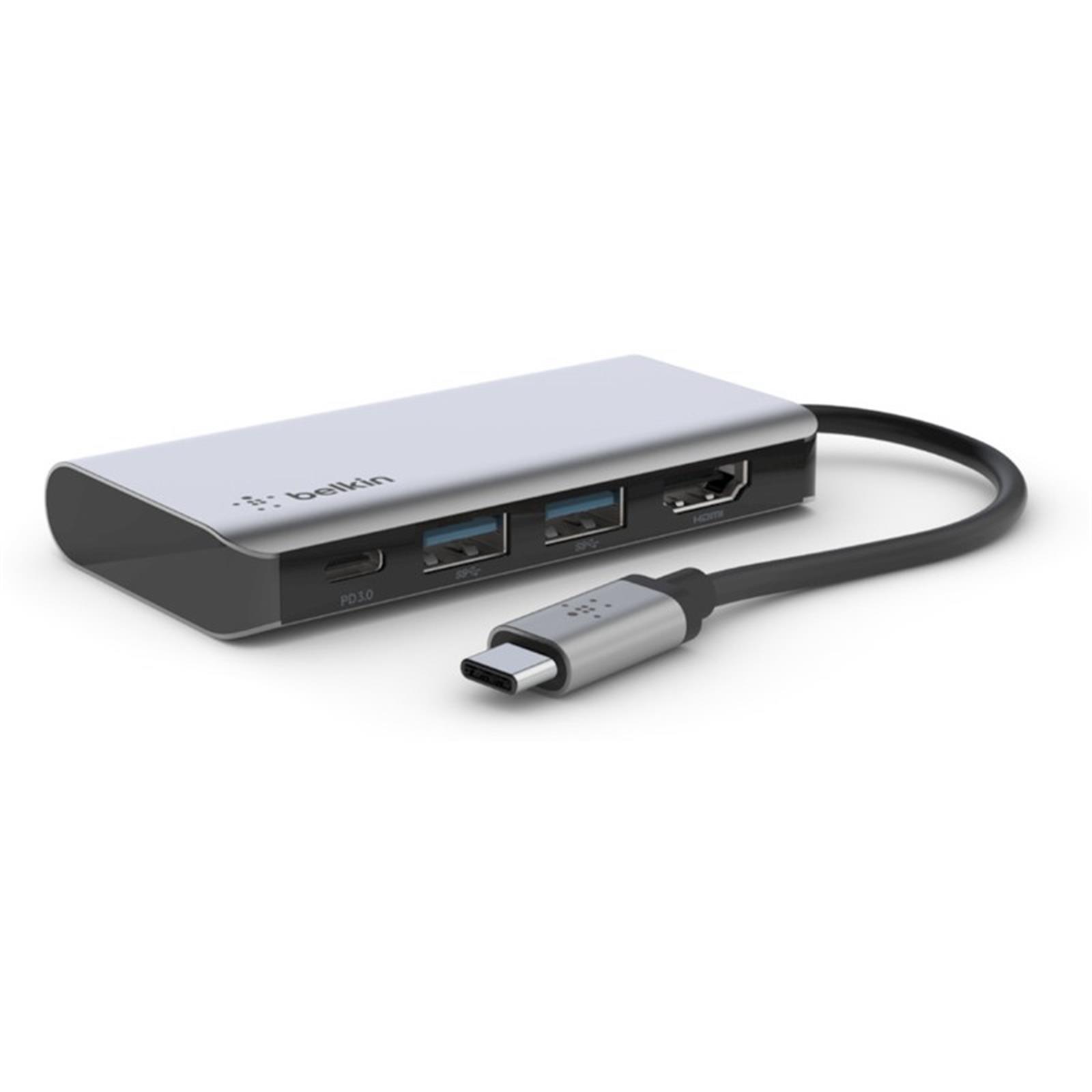 Belkin Avc006btsgy Usb-c 4in1 Multiport Dock