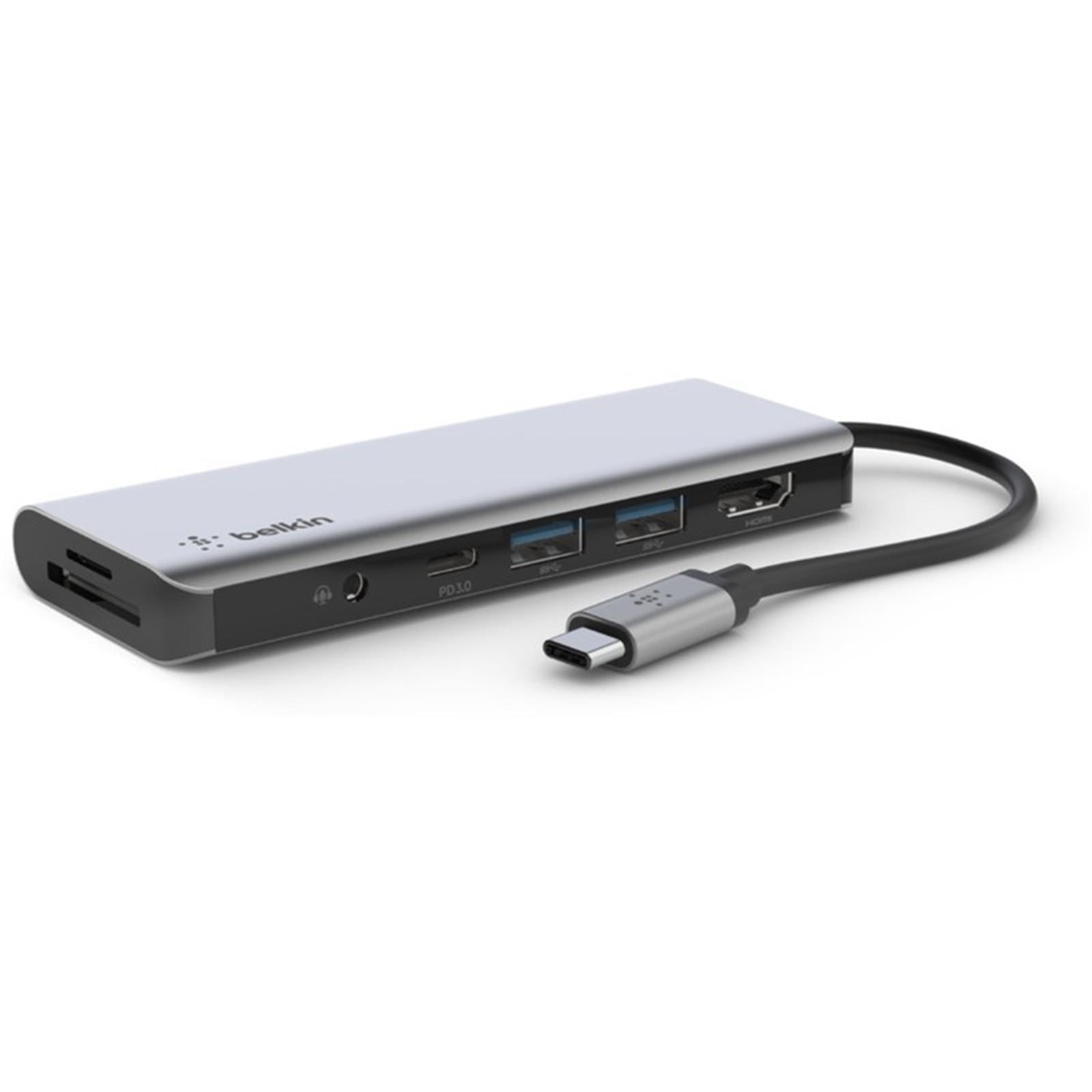 Belkin Usb-c 7 In 1 Multiport Adapter / Avc009btsgy