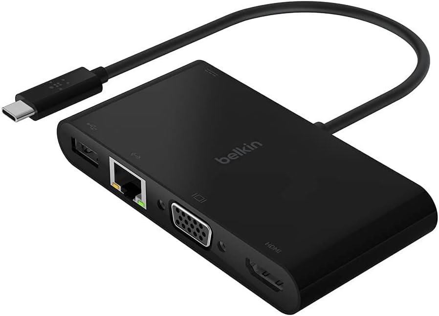 Belkin Usb-C Multimedya + Şarj Adaptörü - Avc004btbk