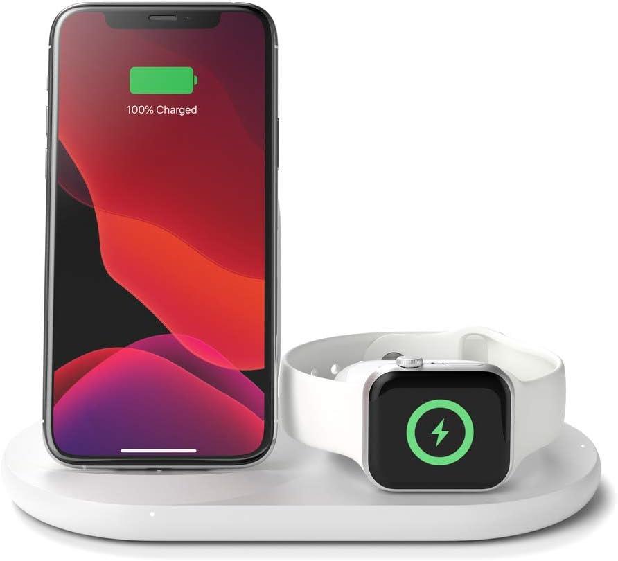 Belkin Wız001vfwh 3-in-1 Apple Ürünleri Için Kablosuz Şarj Cihazı-beyaz