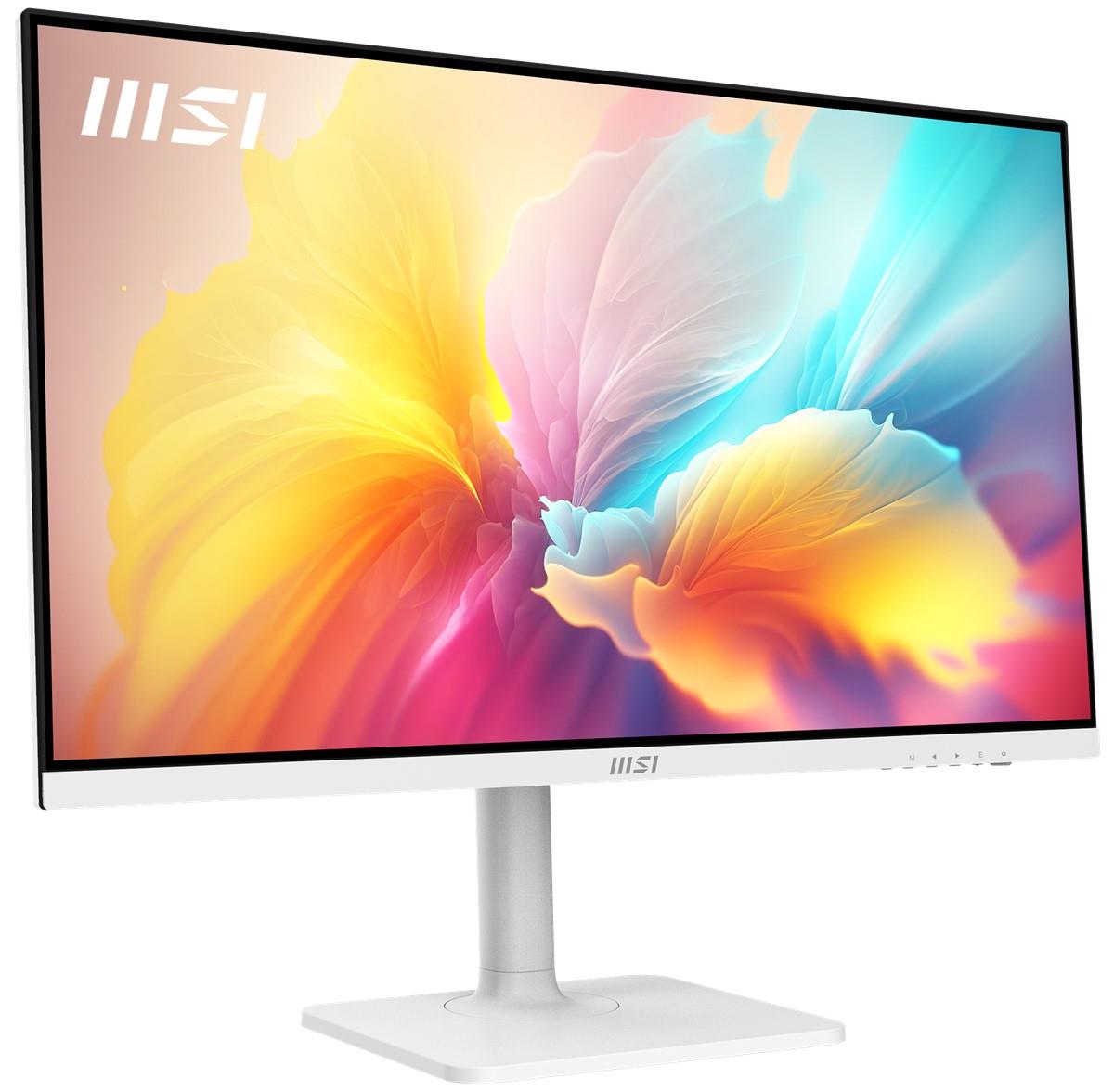 MSI 27 MODERN MD272QXPW 2560x1440 (WQHD) 16:9 FLAT IPS 100HZ 1MS ADAPTIVE-SYNC PIVOT BEYAZ TYPE-C MONITOR