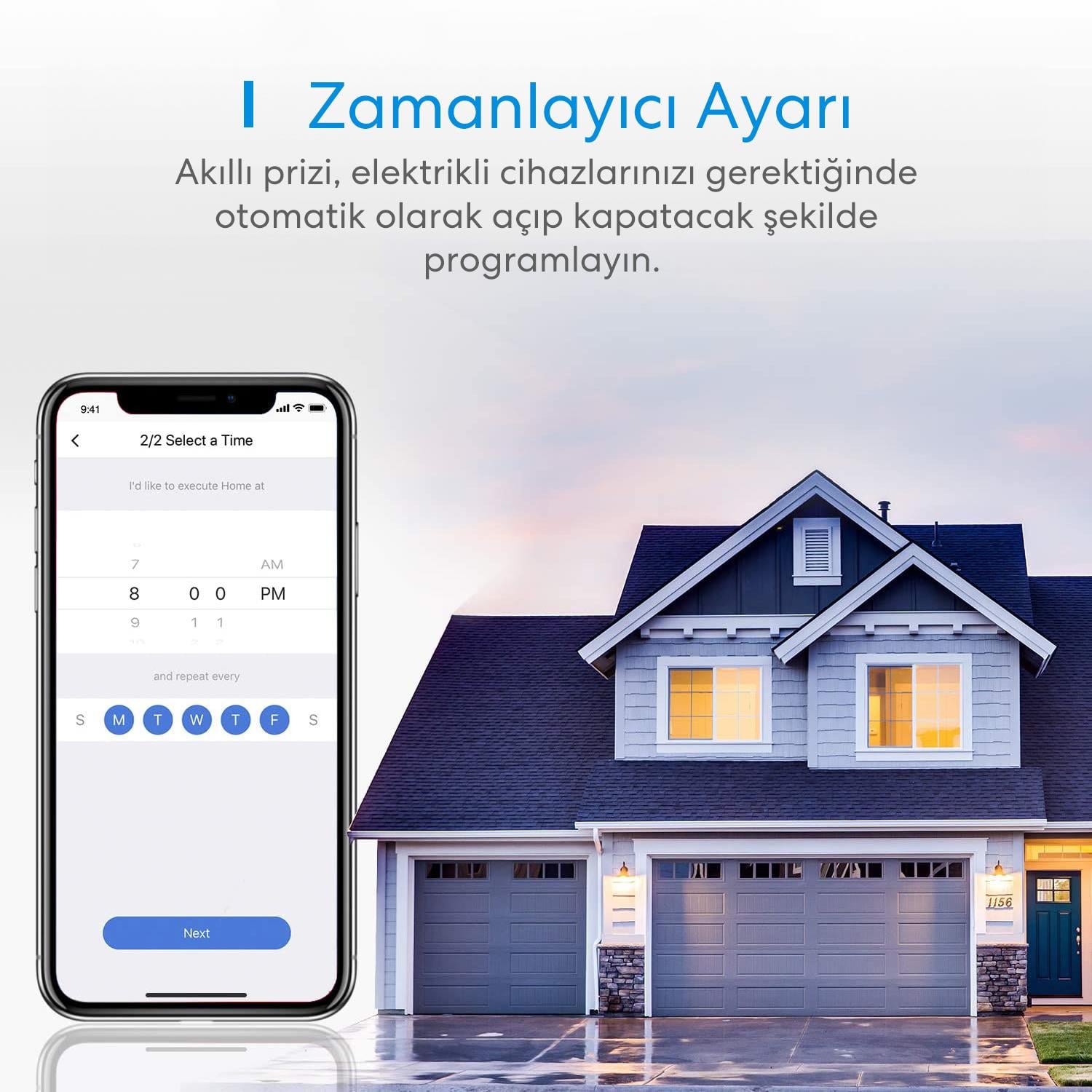 Meross Akıllı Dış Ortam Prizi 2,li MSS620