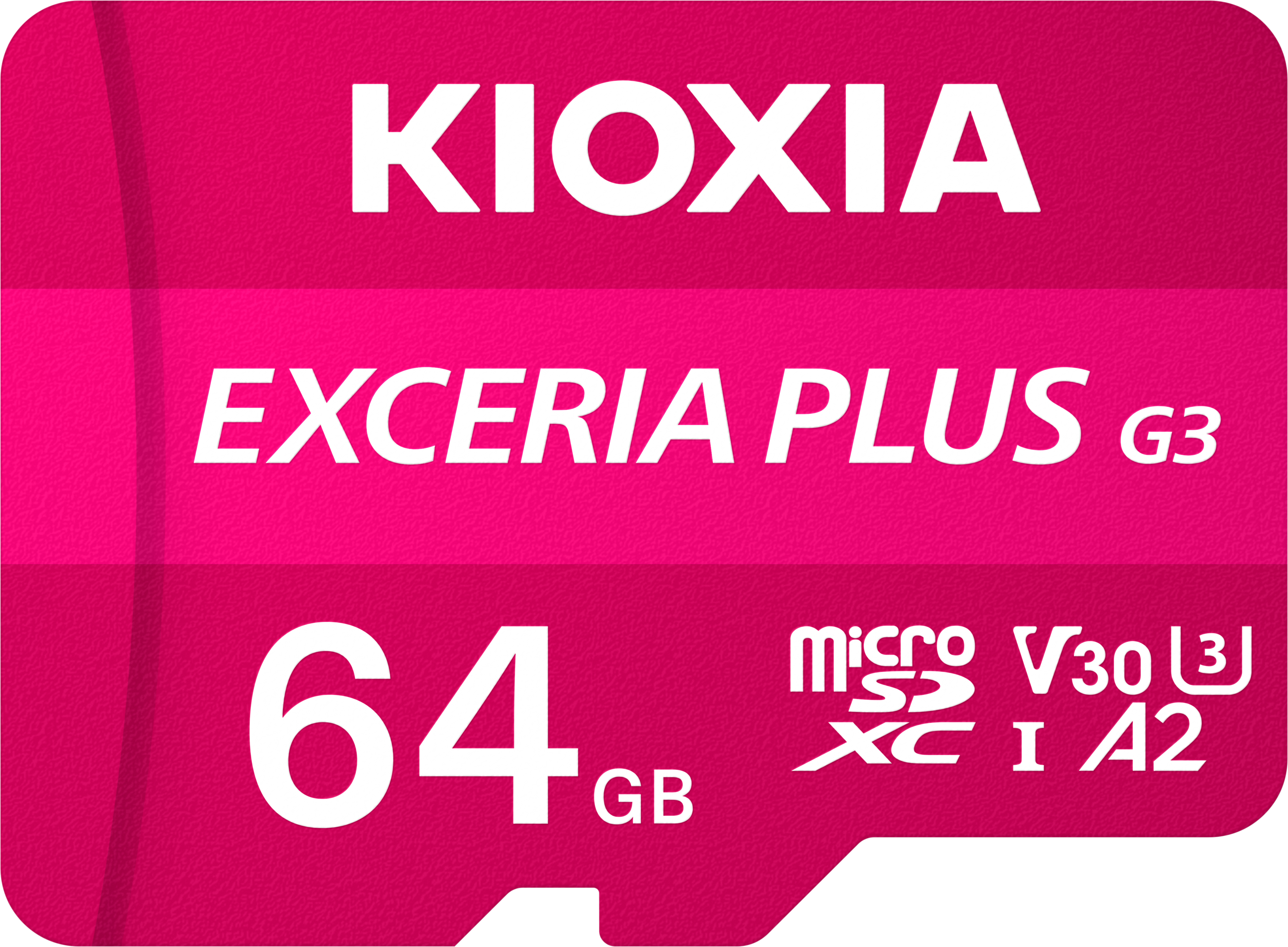 Kioxia Exceria Plus G3 64GB 210MB/s-90MB/s V30 U3 4K MicroSD Hafıza Kartı LMPL3M128GG2