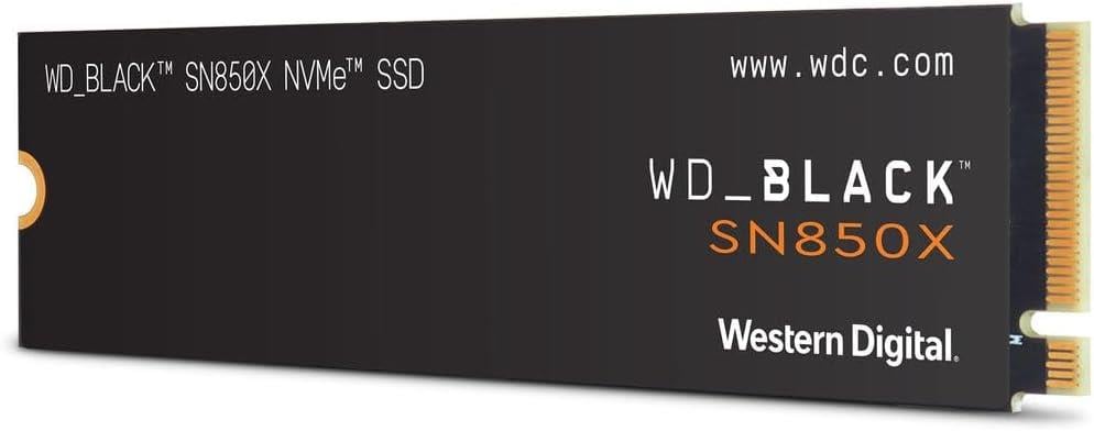WD BLACK 8TB SN850X 7200-6600MB/s Gaming Internal NVMe PCIe Gen4 x4 SSD - WDBB9G0080BNC-WRSN