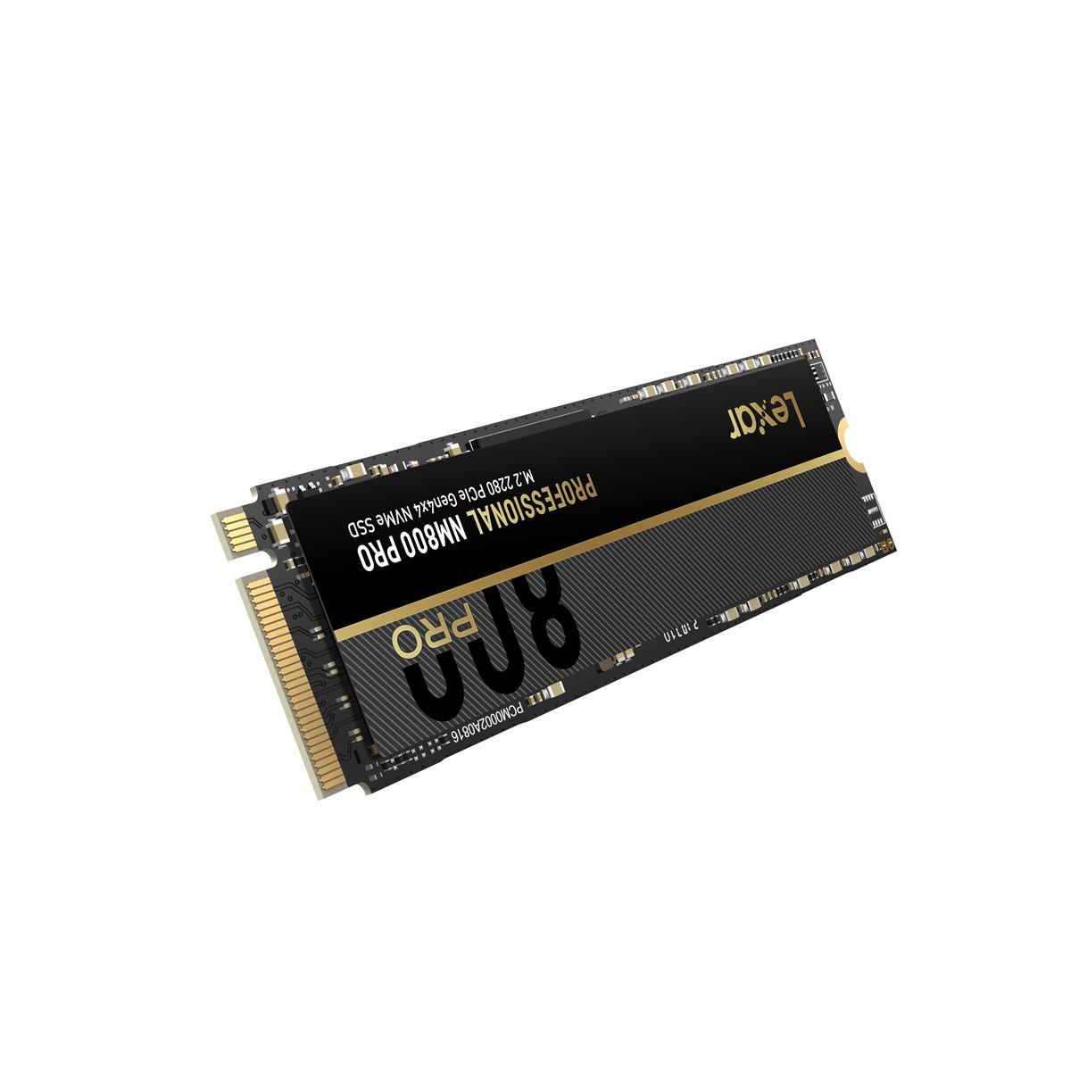 LEXAR SSD NM800P 512GB PRO HIGH SPEED PCIe GEN4X4 WITH 4 LANES M.2 NVMe UP TO 7450 MB/S READ AND 3500 MB/S WRITE LNM800P512G-RNNNG
