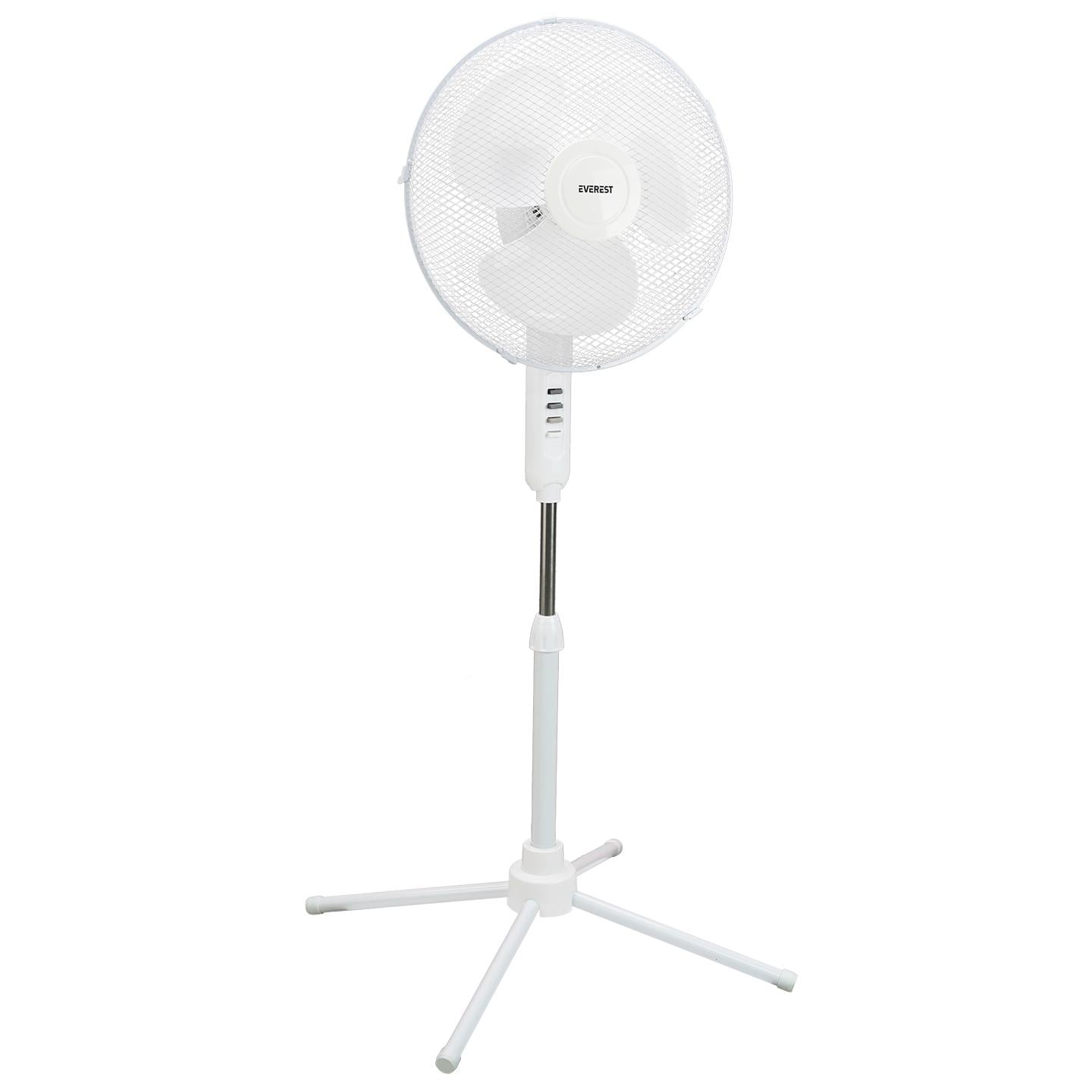 Everest FAN10 Ecowind Beyaz 16 Maks 45W 3 Kademe 1100RPM Metal Yıldız Ayak 3 Bıçaklı Vantilatör/ Pervanesi, Ev Tipi Vantilatör