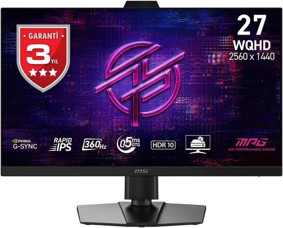 MSI 27 MPG 272QRF X36 2560x1440 (WQHD) 16:9 FLAT RAPID IPS 360HZ 0.5MS G-SYNC PULSAR PIVOT GAMING MO
