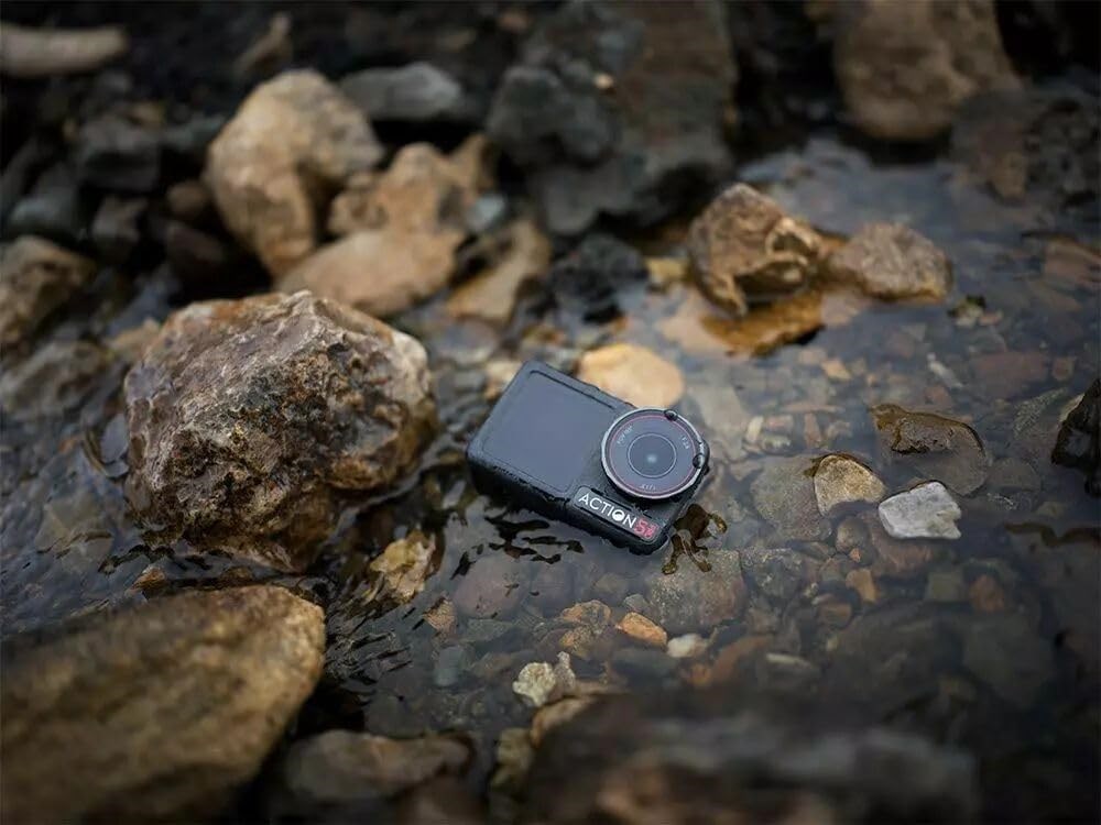 DJI Osmo Action 5 Pro Pack Standart: Spor Kamerası, Sensör 1/1.3 inç, Video 4K/120 fps, Lens Takip, Stabilizasyon, 2 OLED Dokunmatik Ekran, Spor ve Vlog'lar için 4K Aksiyon Kamerası